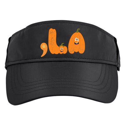 Comma La Funny Kamala Pumpkins Halloween Adult Drive Performance Visor