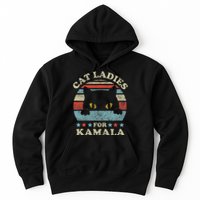 Cat Ladies For Kamala Harris Merch President 2024 Cat Lady Hoodie