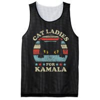 Cat Ladies For Kamala Harris Merch President 2024 Cat Lady Mesh Reversible Basketball Jersey Tank