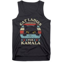 Cat Ladies For Kamala Harris Merch President 2024 Cat Lady Tank Top