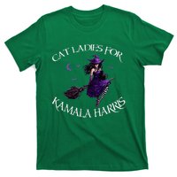 Cat Ladies For Kamala Harris 2024 Witches Harris Halloween T-Shirt