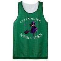 Cat Ladies For Kamala Harris 2024 Witches Harris Halloween Mesh Reversible Basketball Jersey Tank