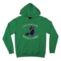 Cat Ladies For Kamala Harris 2024 Witches Harris Halloween Tall Hoodie