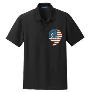 Comma La Funny Kamala Harris Usa Flag Dry Zone Grid Polo