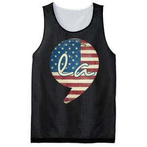 Comma La Funny Kamala Harris Usa Flag Mesh Reversible Basketball Jersey Tank