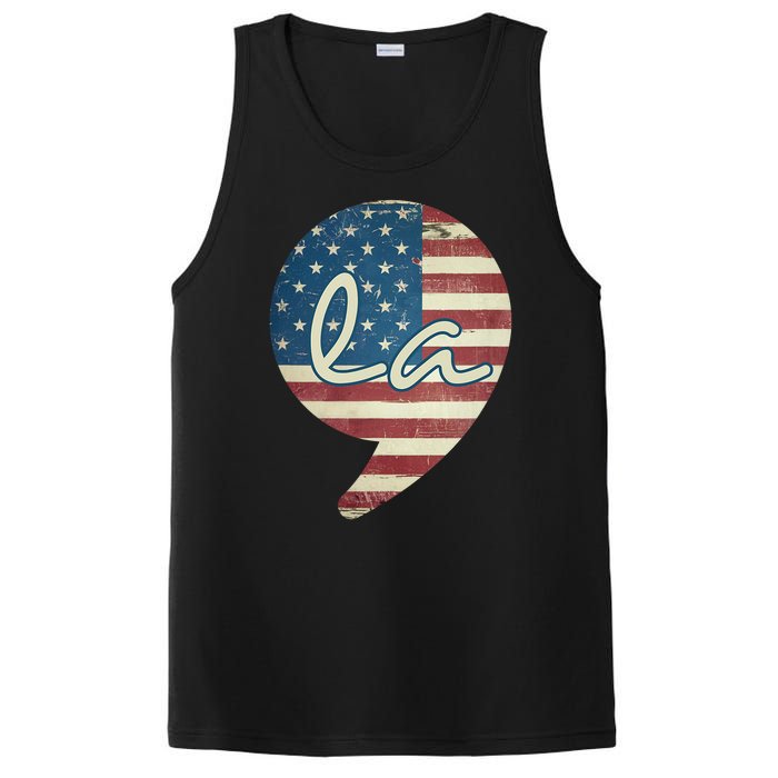 Comma La Funny Kamala Harris Usa Flag PosiCharge Competitor Tank