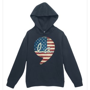 Comma La Funny Kamala Harris Usa Flag Urban Pullover Hoodie