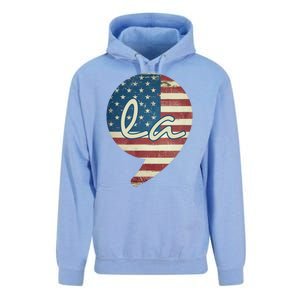 Comma La Funny Kamala Harris Usa Flag Unisex Surf Hoodie