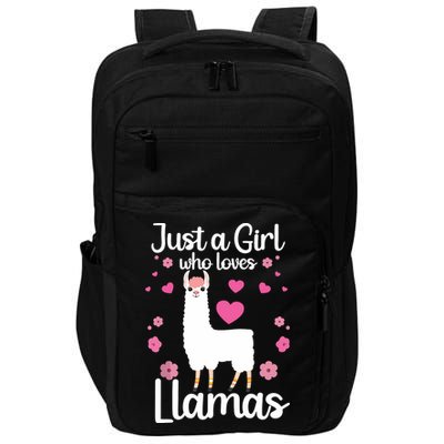 Cute Llama For Girl Farming Llama Lovers Alpaca Farm Impact Tech Backpack