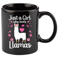 Cute Llama For Girl Farming Llama Lovers Alpaca Farm 11oz C Handle Ceramic Mug