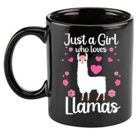Cute Llama For Girl Farming Llama Lovers Alpaca Farm 11oz C Handle Ceramic Mug