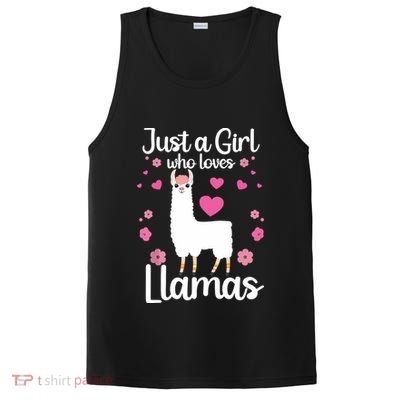 Cute Llama For Girl Farming Llama Lovers Alpaca Farm PosiCharge Competitor Tank