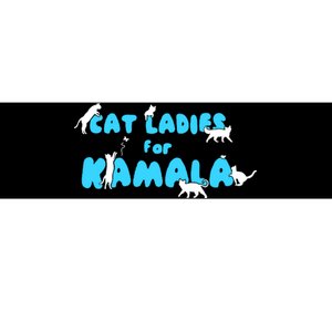 Cat Ladies For Kamala Funny Bumper Sticker