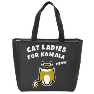 Cat Ladies For Kamala Zip Tote Bag