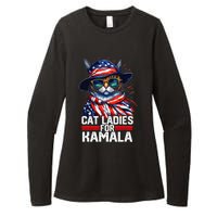 Cat Ladies For Kamala Harris Funny Cat Womens CVC Long Sleeve Shirt