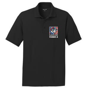 Cat Ladies For Kamala Funny Cat 2024 President Kamalaharris Gift PosiCharge RacerMesh Polo