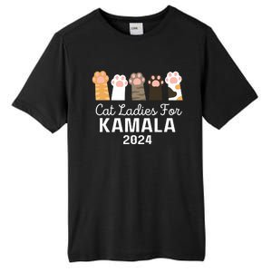 Cat Ladies For Kamala 2024 Tall Fusion ChromaSoft Performance T-Shirt