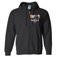 Cat Ladies For Kamala 2024 Full Zip Hoodie