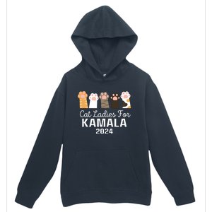 Cat Ladies For Kamala 2024 Urban Pullover Hoodie