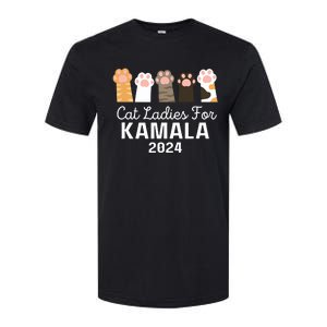 Cat Ladies For Kamala 2024 Softstyle CVC T-Shirt