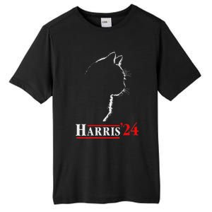 Cat Ladies For Kamala Funny Cat 2024 President Kamala Harris Tall Fusion ChromaSoft Performance T-Shirt