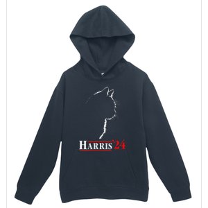 Cat Ladies For Kamala Funny Cat 2024 President Kamala Harris Urban Pullover Hoodie