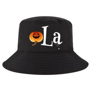 Comma La Funny Kamala Harris Halloween Pumpkin Cool Comfort Performance Bucket Hat