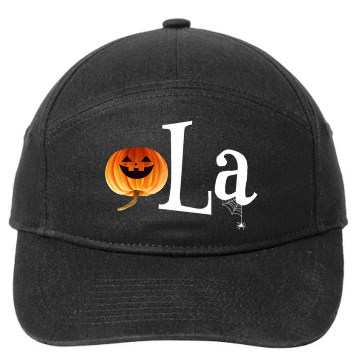 Comma La Funny Kamala Harris Halloween Pumpkin 7-Panel Snapback Hat