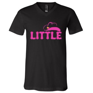 Cute Little Funny Family Matching Gbig Big Little Sorority V-Neck T-Shirt