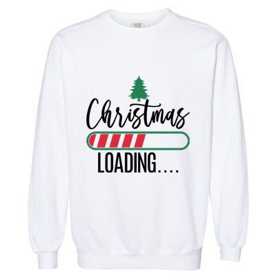 Christmas Loading Funny Garment-Dyed Sweatshirt