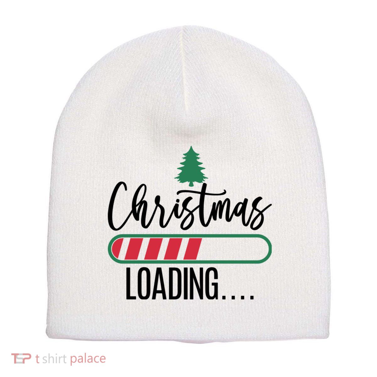 Christmas Loading Funny Short Acrylic Beanie