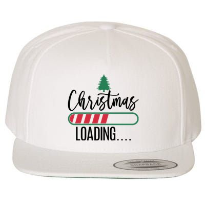 Christmas Loading Funny Wool Snapback Cap