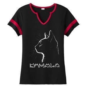 Cat Ladies For Kamala Funny Cat 2024 Ladies Halftime Notch Neck Tee