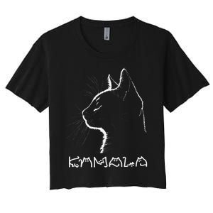 Cat Ladies For Kamala Funny Cat 2024 Women's Crop Top Tee