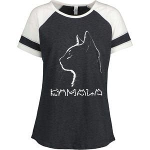 Cat Ladies For Kamala Funny Cat 2024 Enza Ladies Jersey Colorblock Tee