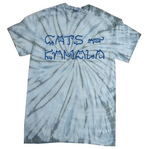 Cat Ladies For Kamala Cat Typography Alphabet Cute Simple Tie-Dye T-Shirt