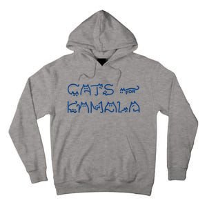 Cat Ladies For Kamala Cat Typography Alphabet Cute Simple Tall Hoodie