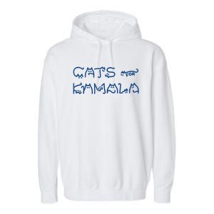 Cat Ladies For Kamala Cat Typography Alphabet Cute Simple Garment-Dyed Fleece Hoodie