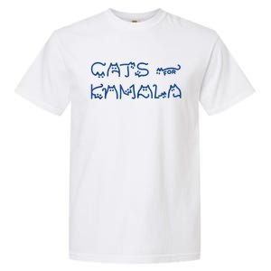 Cat Ladies For Kamala Cat Typography Alphabet Cute Simple Garment-Dyed Heavyweight T-Shirt