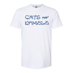 Cat Ladies For Kamala Cat Typography Alphabet Cute Simple Softstyle CVC T-Shirt