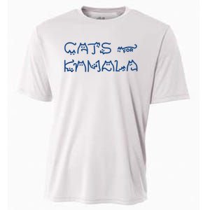 Cat Ladies For Kamala Cat Typography Alphabet Cute Simple Cooling Performance Crew T-Shirt