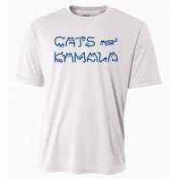 Cat Ladies For Kamala Cat Typography Alphabet Cute Simple Cooling Performance Crew T-Shirt