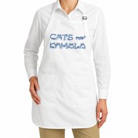 Cat Ladies For Kamala Cat Typography Alphabet Cute Simple Apron