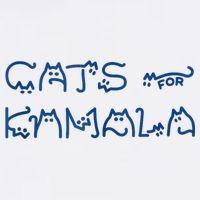Cat Ladies For Kamala Cat Typography Alphabet Cute Simple Apron