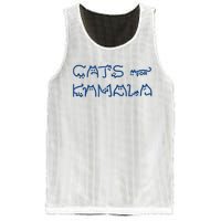 Cat Ladies For Kamala Cat Typography Alphabet Cute Simple Mesh Reversible Basketball Jersey Tank