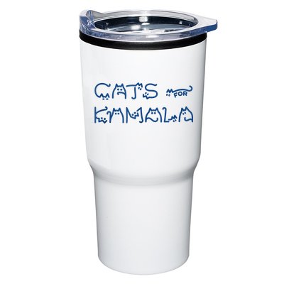 Cat Ladies For Kamala Cat Typography Alphabet Cute Simple Tumbler