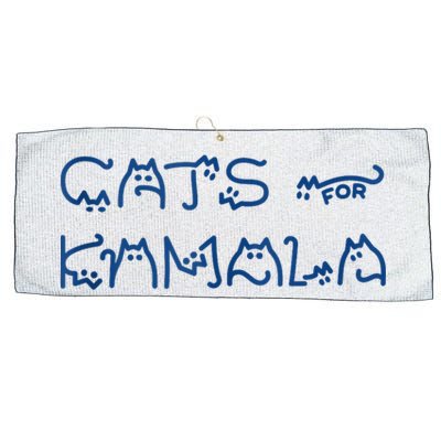 Cat Ladies For Kamala Cat Typography Alphabet Cute Simple Large Microfiber Waffle Golf Towel