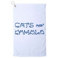 Cat Ladies For Kamala Cat Typography Alphabet Cute Simple Golf Towel