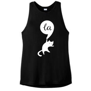 Cat Lady For Kamala 2024 Election Ladies PosiCharge Tri-Blend Wicking Tank