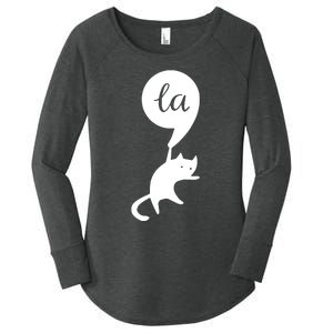 Cat Lady For Kamala 2024 Election Women's Perfect Tri Tunic Long Sleeve Shirt